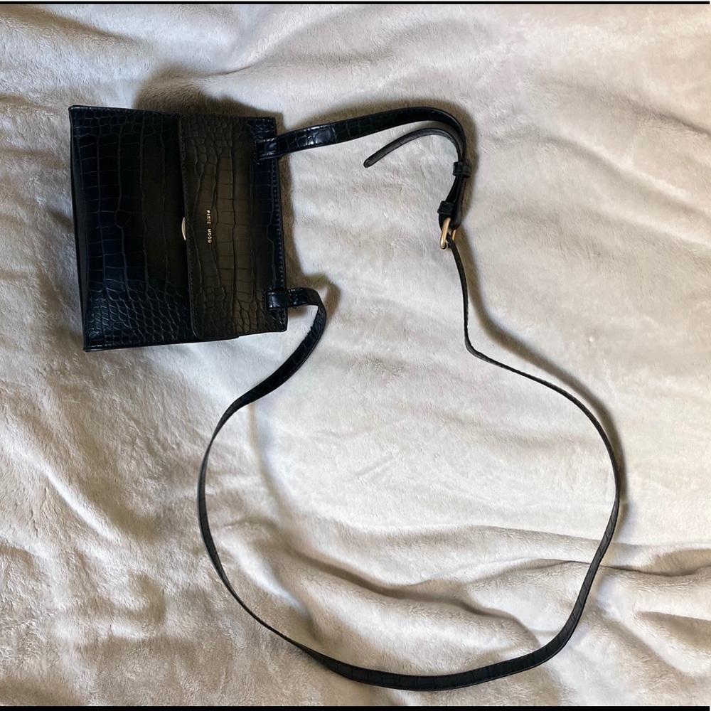 Pixie Mood Christy Crossbody - Black Croc